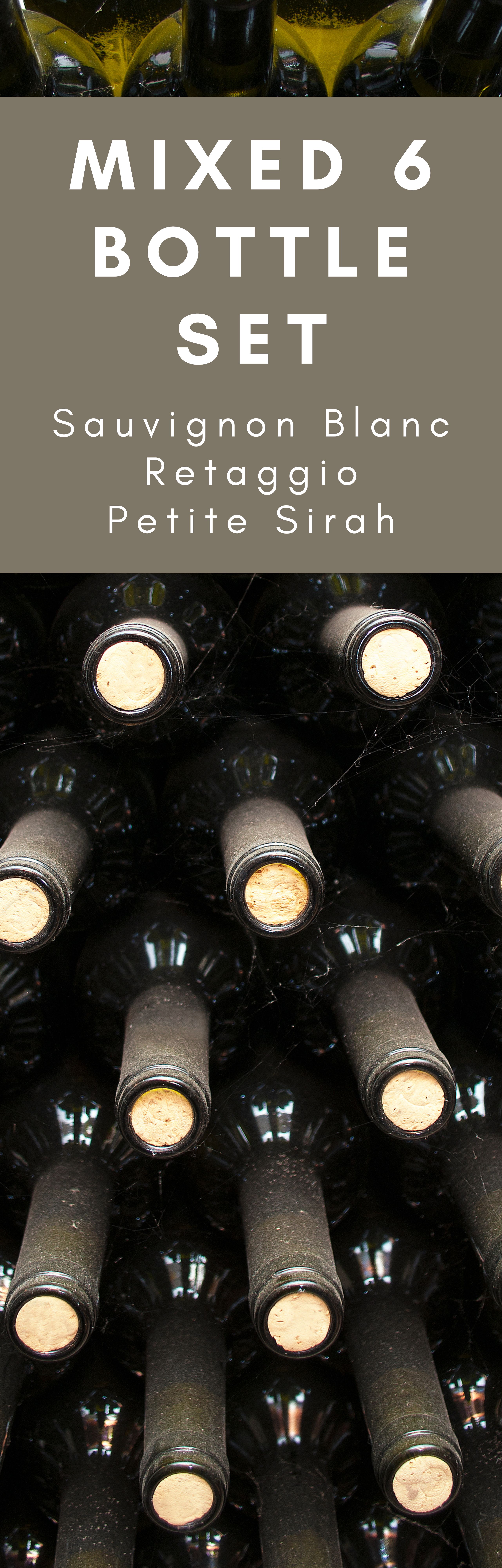 Product Image for Mixed 6 Bottles: 2022 Sauvignon Blanc, 2021 Retaggio, 2021 Petite Sirah